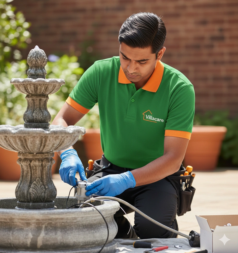 Water Fountain Installation for Villas in Dubai